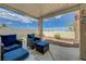 Inviting backyard patio area with comfortable seating at 4 Tarryall Ter, Henderson, NV 89074