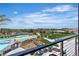 Relaxing pool view from balcony showcasing outdoor amenities and landscaped grounds at 4277 Sunrise Flats St, Las Vegas, NV 89135