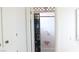 Bathroom view showcasing a shower and colorful shower curtain at 721 Bourbon St # F2, Pahrump, NV 89048