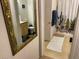 Bathroom with a vanity, a toilet, and a shower curtain with playful cactus design at 8250 N Grand Canyon Dr # 2154, Las Vegas, NV 89166