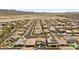 Scenic aerial shot of a neighborhood featuring well-maintained homes and desert surroundings at 8953 Hitch Creek St, Las Vegas, NV 89131