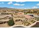 Stunning aerial view of a home featuring a well-manicured lawn and solar panels at 8953 Hitch Creek St, Las Vegas, NV 89131