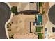 Beautiful backyard with pool, spa, patio, and low maintenance landscaping at 8953 Hitch Creek St, Las Vegas, NV 89131