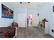 Cozy bedroom with custom paint features ample natural light, carpet, and modern design at 8953 Hitch Creek St, Las Vegas, NV 89131
