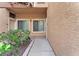 Attractive front entrance featuring manicured landscaping and inviting curb appeal at 8985 S Durango Dr # 1110, Las Vegas, NV 89113