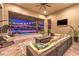 A covered outdoor living space shows plenty of room for entertaining at 10149 Terrastone Dr, Las Vegas, NV 89148
