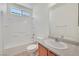 Bathroom with a shower-tub combination and a single vanity at 10162 Sunshine Village Pl, Las Vegas, NV 89183