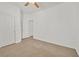 Neutral bedroom with a closet and a ceiling fan at 10162 Sunshine Village Pl, Las Vegas, NV 89183