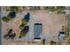 An aerial view shows the house with ample space for parking at 1050 Bruce St, Pahrump, NV 89048