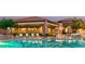 Inviting community pool featuring comfortable lounge chairs, tables, and well-maintained landscaping at 11280 Granite Ridge Dr # 1035, Las Vegas, NV 89135