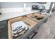 Kitchen drawers with dividers showcase storage for cutting boards and cooking tools at 1521 Sombrero Dr, Las Vegas, NV 89169