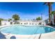 Backyard features a sparkling inground pool at 1521 Sombrero Dr, Las Vegas, NV 89169