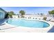 Backyard features large inground pool and mature landscaping at 1521 Sombrero Dr, Las Vegas, NV 89169