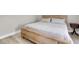 Cozy bedroom with minimalist bedframe and side table at 1622 Lorna Dr, Henderson, NV 89011