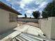 View of a backyard featuring a dirt area at 2300 Pardee Pl, Las Vegas, NV 89104