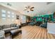 Spacious living room with lots of natural light and hardwood floors at 280 Goldstar St, Henderson, NV 89012