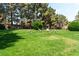 Scenic common area featuring lush green grass and shady trees with chairs and tables for community members at 2851 S Valley View Blvd # 1044, Las Vegas, NV 89102