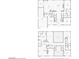 Detailed floor plan showcasing the layout of both levels of the home at 358 Whispering Tree Ave, Las Vegas, NV 89183