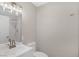 Updated bathroom featuring modern sink, vanity, toilet, and shower at 416 Rossmoyne Ave, North Las Vegas, NV 89030
