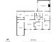 Detailed floor plan showcasing the layout of the home, including bedrooms, living spaces, and bathrooms at 416 Rossmoyne Ave, North Las Vegas, NV 89030