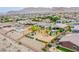 Aerial view showing spacious backyard with potential for customization and landscaping at 6060 N Conquistador St, Las Vegas, NV 89149