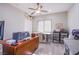 Bright bonus room with a ceiling fan and lots of natural light at 6060 N Conquistador St, Las Vegas, NV 89149