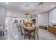 Open concept dining room and kitchen at 6060 N Conquistador St, Las Vegas, NV 89149
