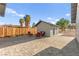 Backyard area featuring patio with detached structure and seating at 6920 Bradley Rd, Las Vegas, NV 89131