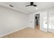 Empty bedroom with a view of a laundry room with a washer and dryer at 6920 Bradley Rd, Las Vegas, NV 89131