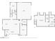 Detailed floor plan with kitchen, living room, bedrooms, garage and bathrooms at 6920 Bradley Rd, Las Vegas, NV 89131
