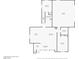 Detailed floor plan with kitchen, living room, bedrooms, garage and bathrooms at 6920 Bradley Rd, Las Vegas, NV 89131