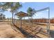 Horse property has shelters and gates in pipe fencing for easy access to pastures at 6920 Bradley Rd, Las Vegas, NV 89131