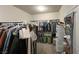 Spacious walk-in closet with extensive shelving and storage solutions at 7310 Heggie Ave, Las Vegas, NV 89131