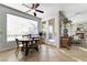 Cozy dining area with natural light and a view of the outdoor patio at 7778 Villa Montara St, Las Vegas, NV 89123