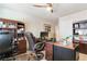 Spacious office area featuring a large desk, chair, and plenty of storage at 8275 Old Creek Ranch St, Las Vegas, NV 89139