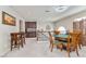 Open loft area featuring a game table, custom cabinets, and refined finishes at 8275 Old Creek Ranch St, Las Vegas, NV 89139