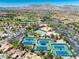 Community offers multiple tennis courts, swimming pool, clubhouse, golf course, & mountain views at 8629 Prairie Hill Dr, Las Vegas, NV 89134