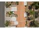 Birds-eye view showcasing the unique roof architecture, landscaping, and patio space of the townhome at 8629 Prairie Hill Dr, Las Vegas, NV 89134