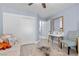 A brightly painted bedroom with furniture and decor at 8629 Prairie Hill Dr, Las Vegas, NV 89134