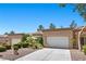 Lovely single story home features an attached garage and a well-maintained yard enhancing its curb appeal at 8629 Prairie Hill Dr, Las Vegas, NV 89134