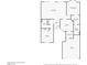 Detailed floor plan showcasing layout of the home including living room, bedrooms, and garage at 8629 Prairie Hill Dr, Las Vegas, NV 89134