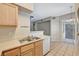 Kitchen area featuring stainless steel refrigerator and a sink with a view to a balcony at 9050 W Warm Springs Rd # 2051, Las Vegas, NV 89148