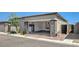 Spacious two-car garage with stone pillar accents and storage at 924 Allister Fields Ln, Las Vegas, NV 89138