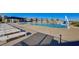 Stunning community pool with ample seating, resort-style amenities, and beautiful landscaping for relaxation at 924 Allister Fields Ln, Las Vegas, NV 89138
