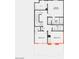 Second floor plan showcasing bedrooms, bathrooms, and walk-in closets at 132 Silver Run Ln, Las Vegas, NV 89138