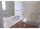 Bright bathroom featuring a classic vanity and bathtub, offering a comfortable and functional space at 2044 Mesquite Ln # 301, Laughlin, NV 89029