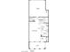 Floor plan showcasing the layout of the home with kitchen, garage, and rooms at 2497 Rofrano Pl, Henderson, NV 89044