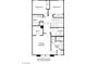 Second-floor architectural plan of the home with the primary suite, two additional bedrooms and laundry room at 2497 Rofrano Pl, Henderson, NV 89044
