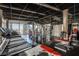 Well-equipped gym with treadmills, weights, and machines, offering stunning city views at 3726 Las Vegas Blvd # 2410, Las Vegas, NV 89158