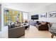 Inviting living area with comfortable seating and expansive windows at 3726 Las Vegas Blvd # 2410, Las Vegas, NV 89158